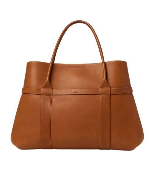 Loro Piana Brown Ghiera Shopper Large