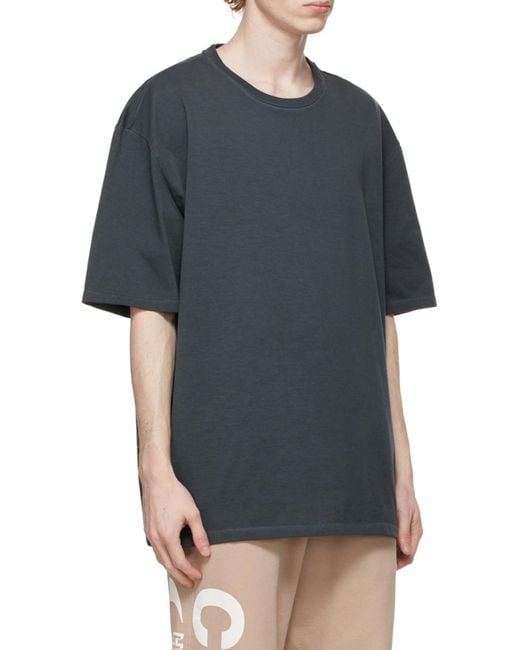 Maison Margiela Blue Four-Stitch Oversized T-Shirt for men