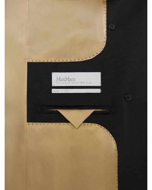 Max Mara Black Double-Breasted Tailored Jacket