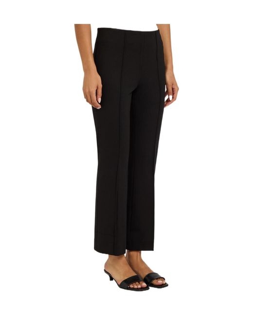 Rag & Bone Black Irina Cropped Flared-Leg Trousers