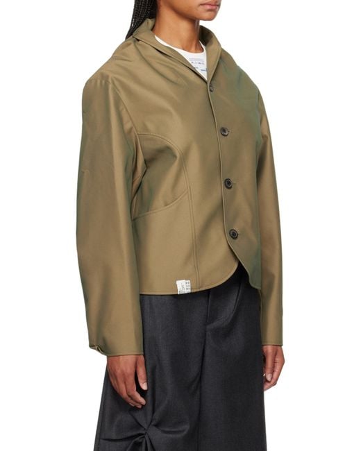 Adererror Green Button Long Sleeve Casual Jacket for men