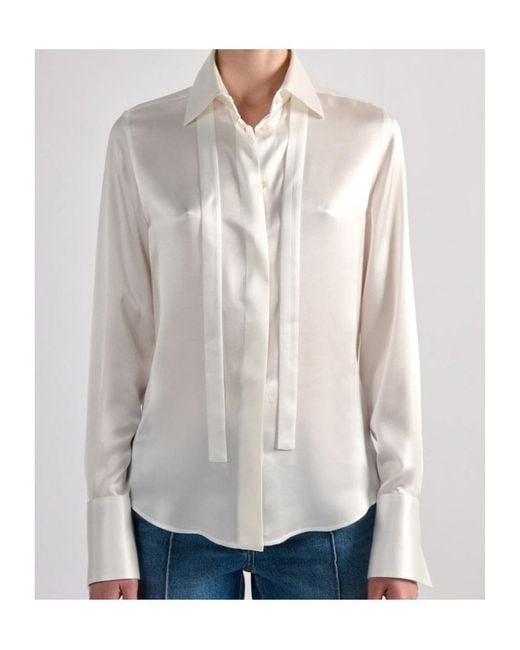 Barbara Bui White Silk Shirt