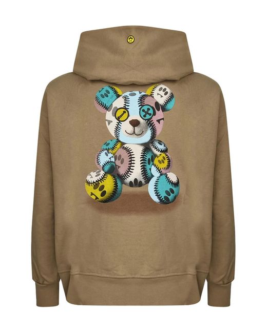 Barrow Green Bear Printed Hoodie for men