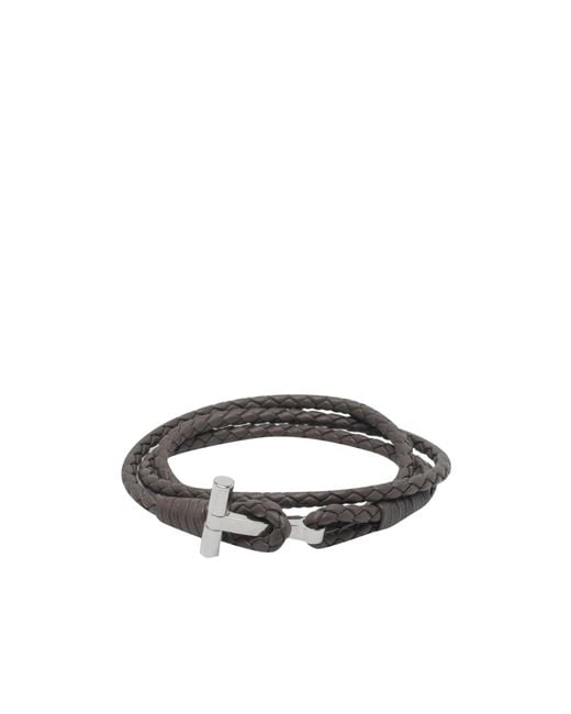 Tom Ford White Woven Bracelet for men