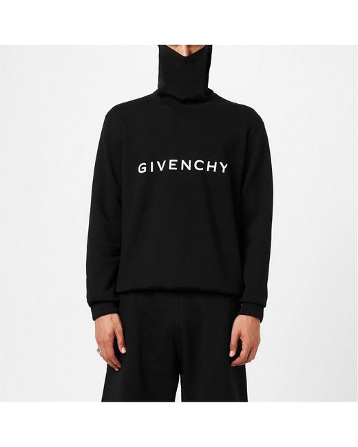 Givenchy Black Logo Crewneck Sweatshirt for men