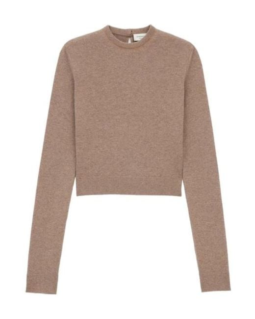 Saint Laurent Brown Crewneck Sweater