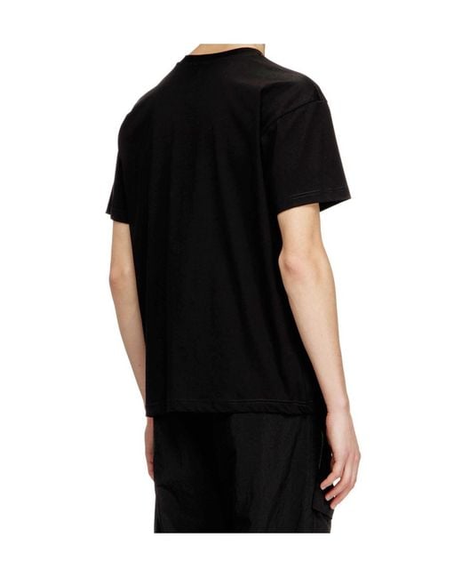 DIESEL Black T-Norm Round-Neck T-Shirt for men