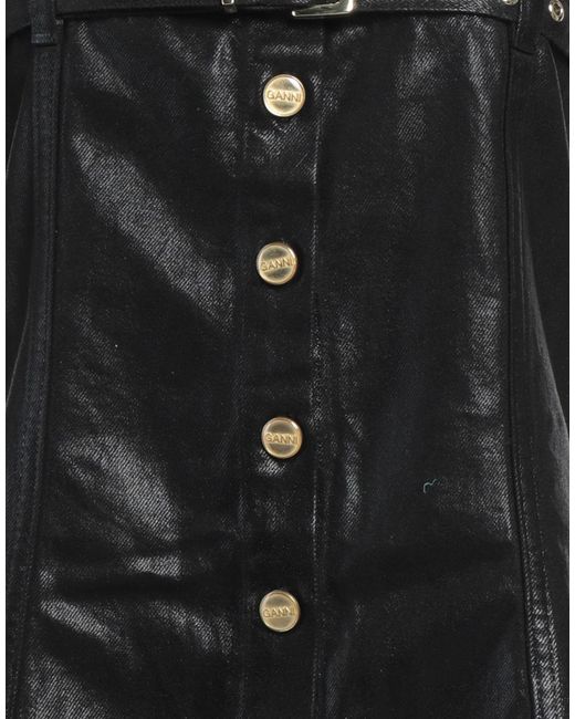 Ganni Black Off-The-Shoulder Tank Top