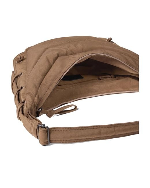 Lemaire Brown Quilted Shoulder Bag for men