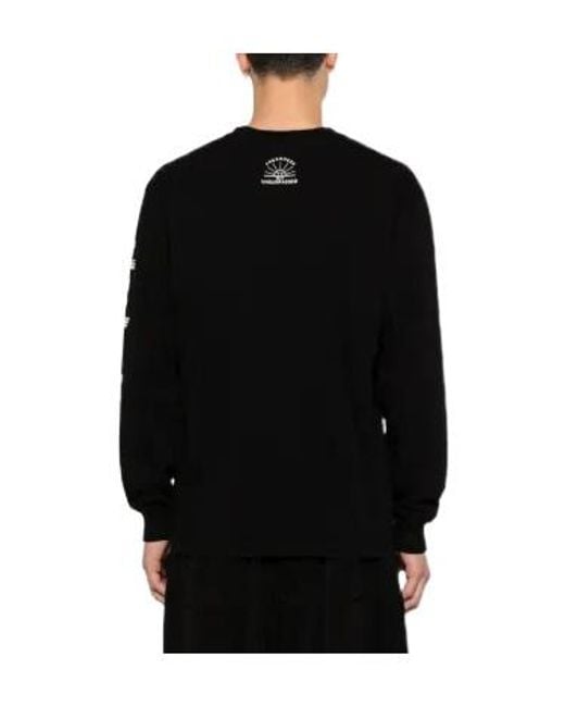 Yohji Yamamoto Black X Neighborhood Logo Printed Sweatshirt for men