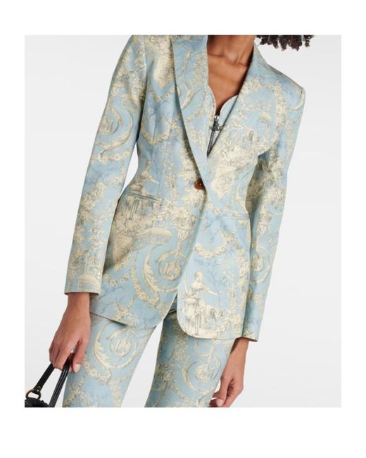 Vivienne Westwood Green Long-Sleeved Suit Jacket