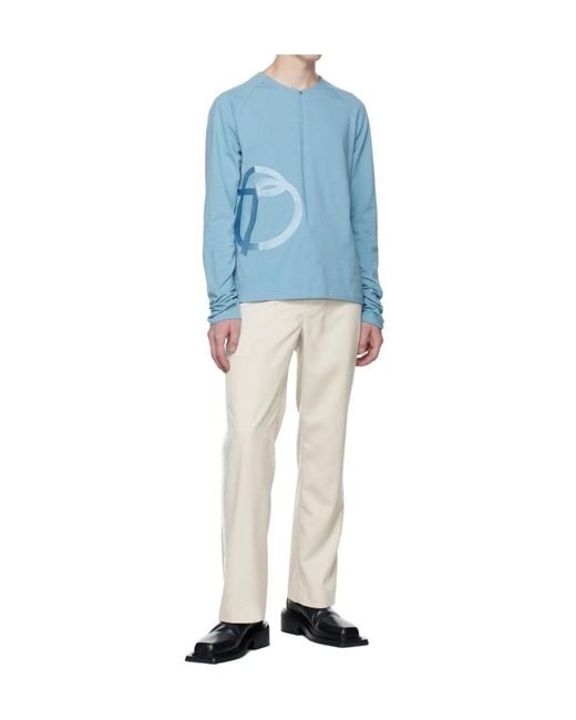 OPEN YY Blue Side Taped Pants for men