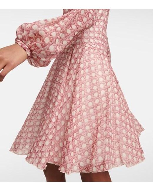Giambattista Valli Pink Silk Georgette Minidress