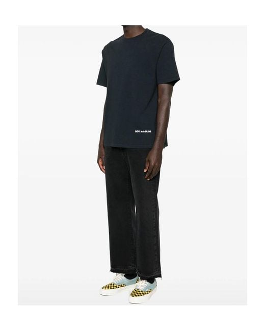 GALLERY DEPT. Black Short Sleeve Crewneck T-Shirt for men