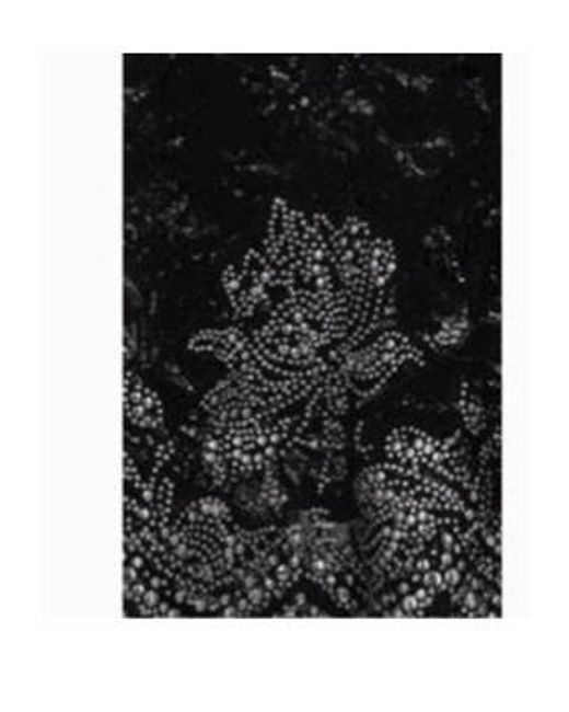 Rabanne Black Rabanne Scalloped Lace Studded Top