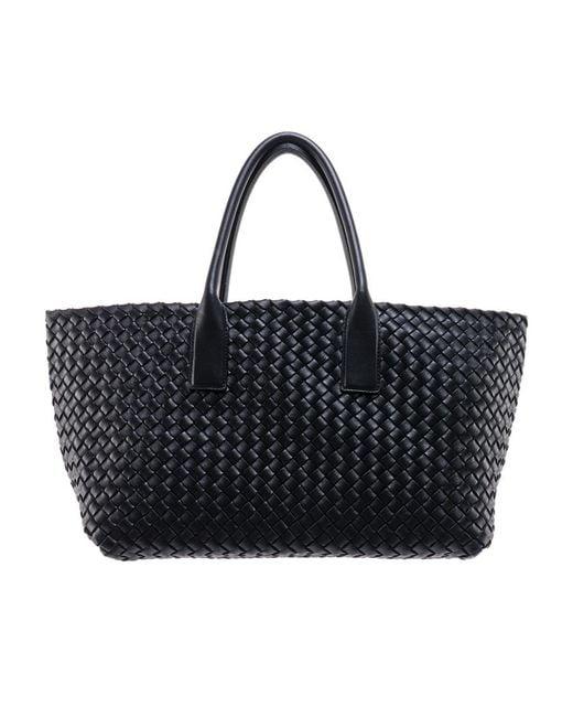Bottega Veneta Black Small Cabat