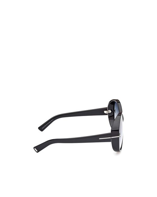 Tom Ford Blue Eyewear Edie Round Frame Sunglasses for men