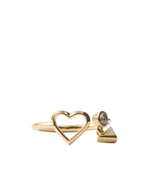 Prada Metallic Metal Ring