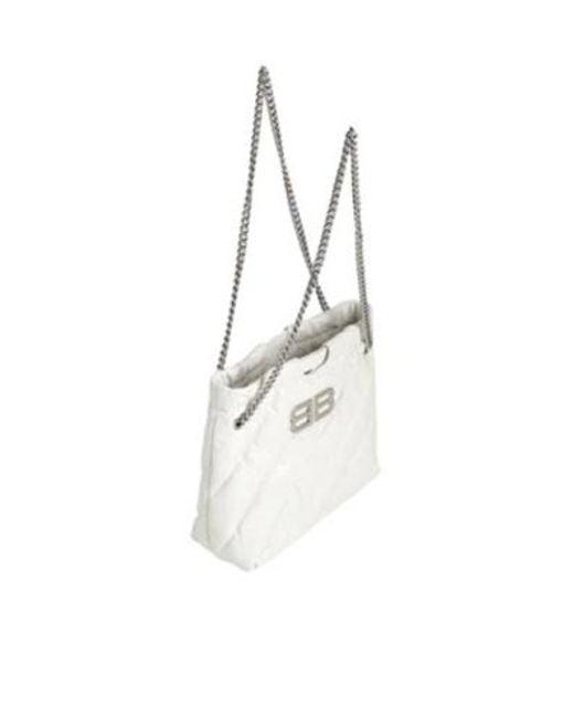 Balenciaga White Medium Solid Color Tote Bag