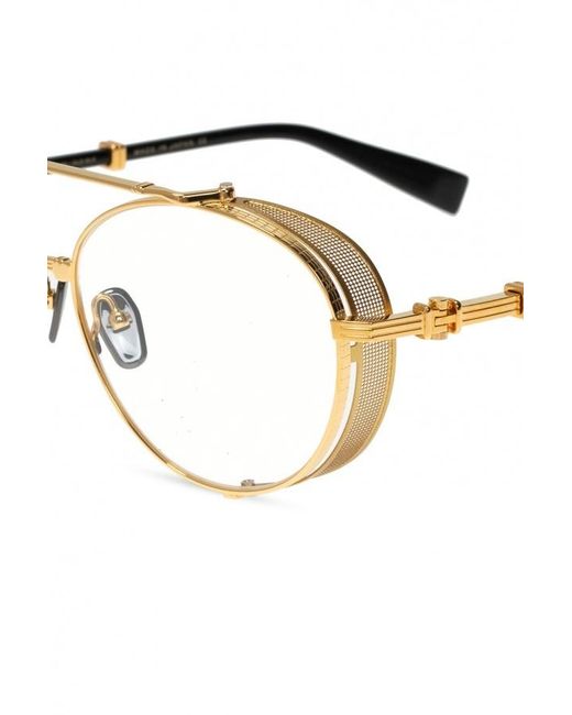 Balmain White Logo Flat Mirror for men