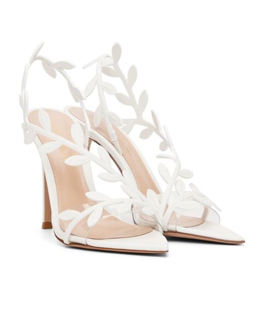 Gianvito Rossi White Flavia High-Heeled Sandals