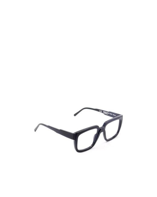 Kuboraum White K3 Rectangular Optical Glasses for men