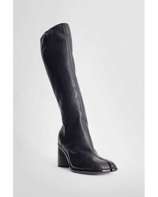 Maison Margiela Black Tabi Knee-Length Boots