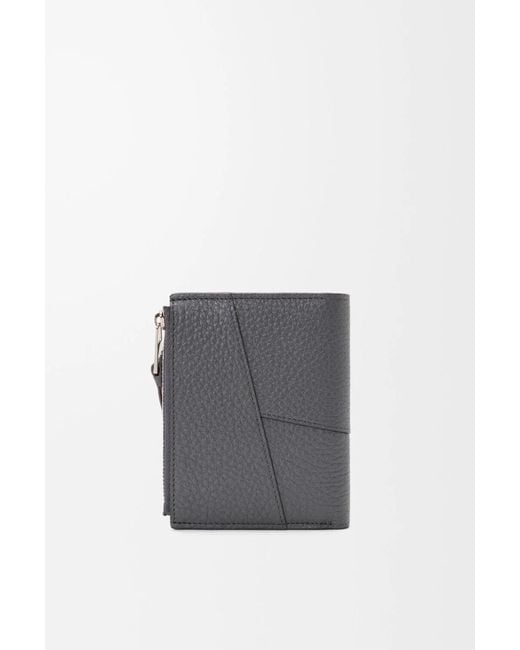 Loewe Gray Puzzle Slim Compact Wallet for men