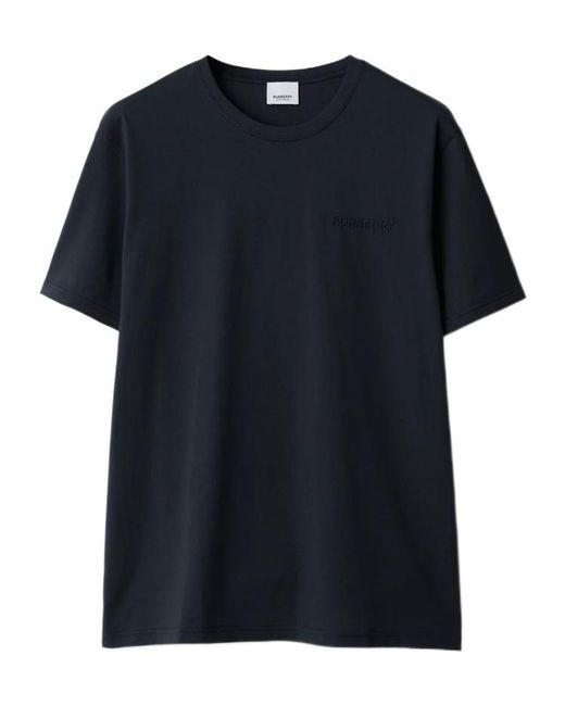 Burberry Black Cotton T-Shirt for men