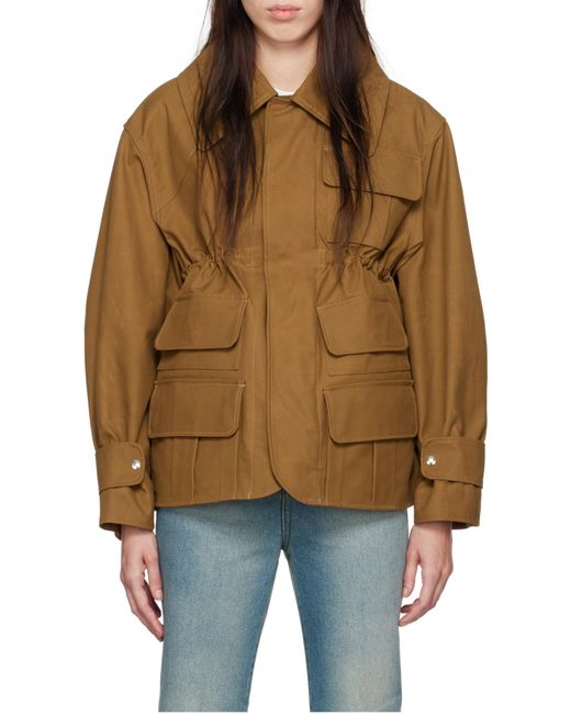 Victoria Beckham Brown Cotton Jacket