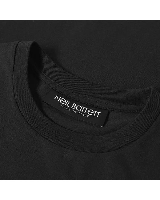 Neil Barrett Black Logo Details T-Shirt for men