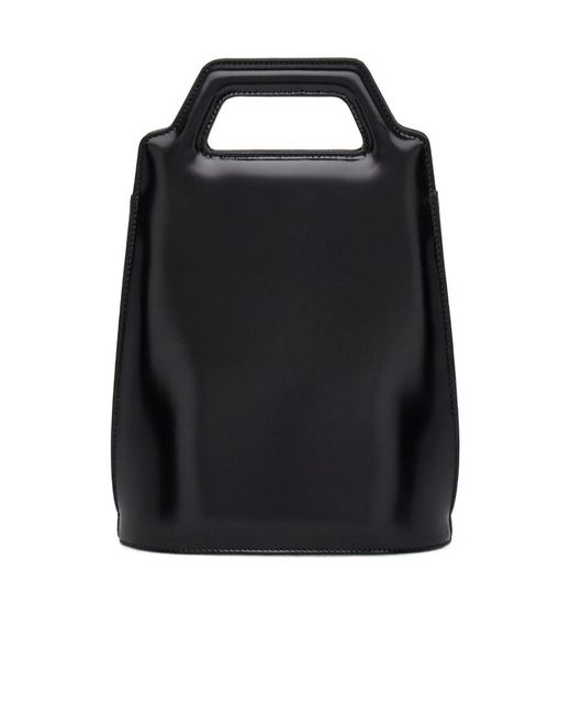 Ferragamo Black Wanda Mini Top Handle Bag