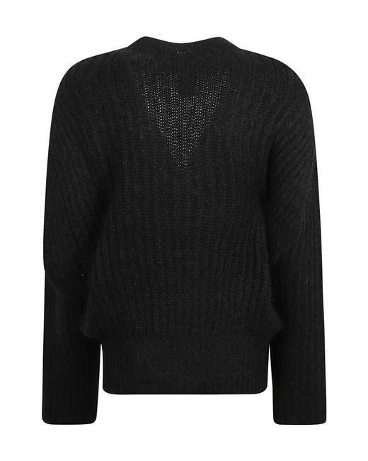 Fabiana Filippi Black Rib-Trimmed Woven Cardigan