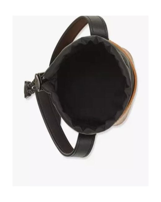 MCM Black Printed Shoulder Bag for men