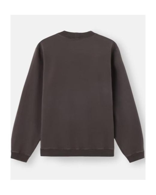 Stone Island Gray Sta-Logo Crewneck Sweatshirt for men