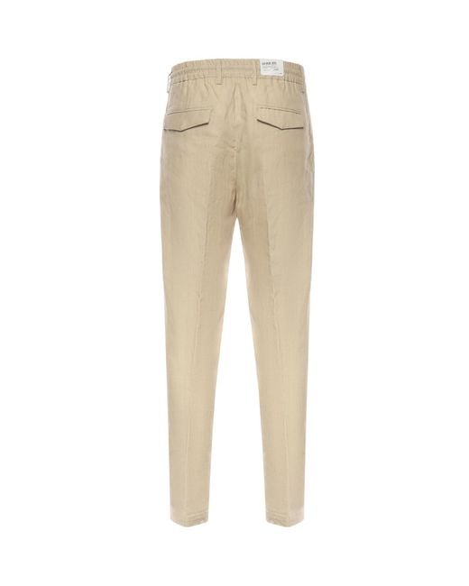 Eleventy Natural Drawstring Waist Pants for men