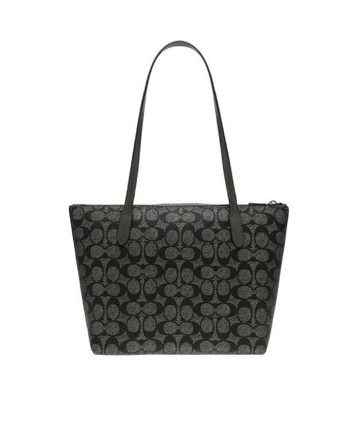 COACH Black Fiona's Signature Handbag