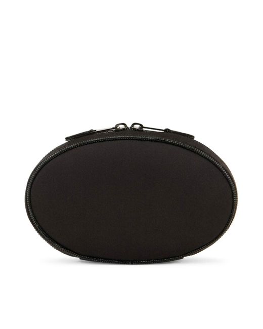 Giorgio Armani Black Chain-Link Clutch Bag