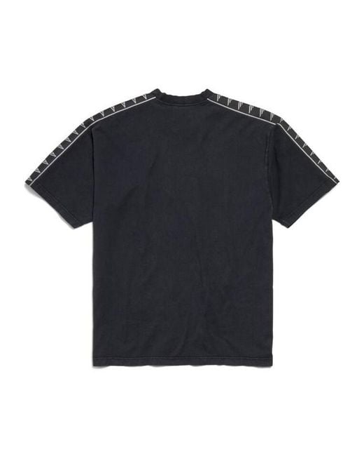 Balenciaga Black Oversized Fit T-Shirt for men