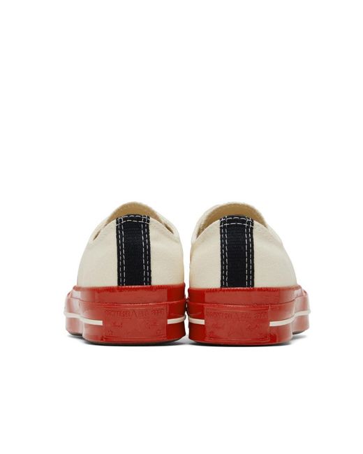 COMME DES GARÇONS PLAY Red Comme Des Garçons Play X Converse Low-Cut Sneakers for men