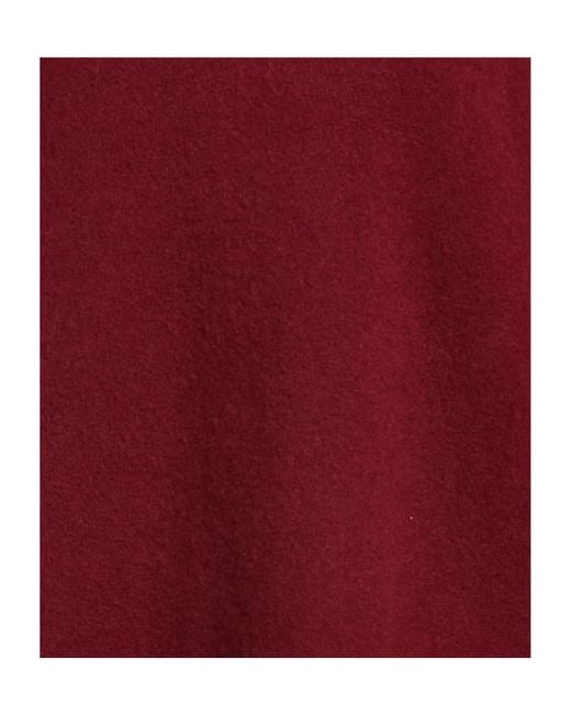 Max Mara Red Minimal Solid Knit Sweater