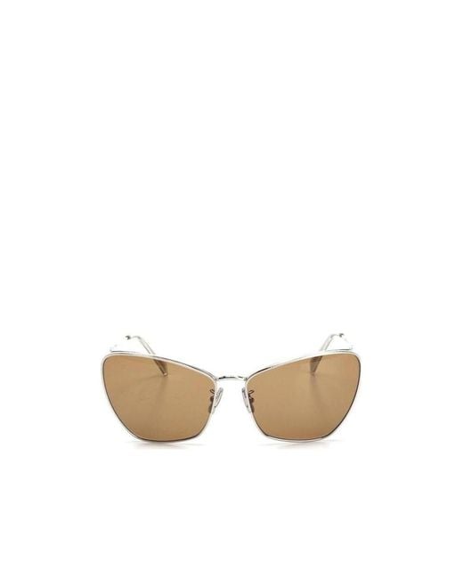 Céline White Metal Frame Sunglasses