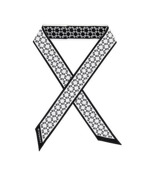 Givenchy Black Logo Scarf