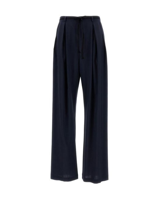 Barena Blue Wide Leg Trousers