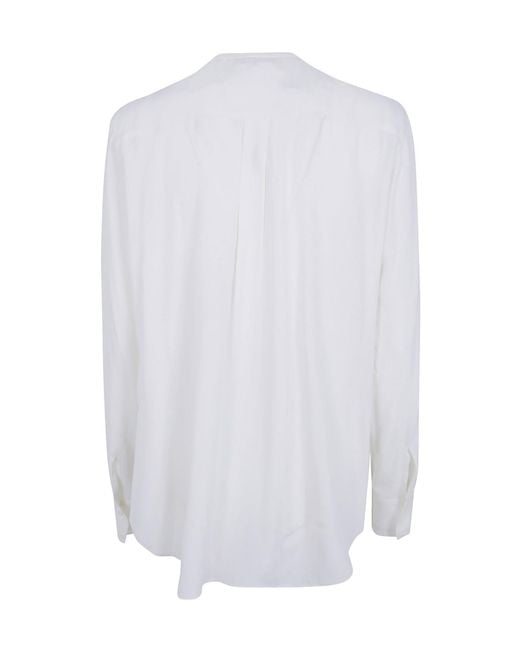 Mantu White Pintuck Long Sleeve Shirt