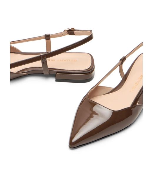 Stuart Weitzman Brown Vinnie Slingback