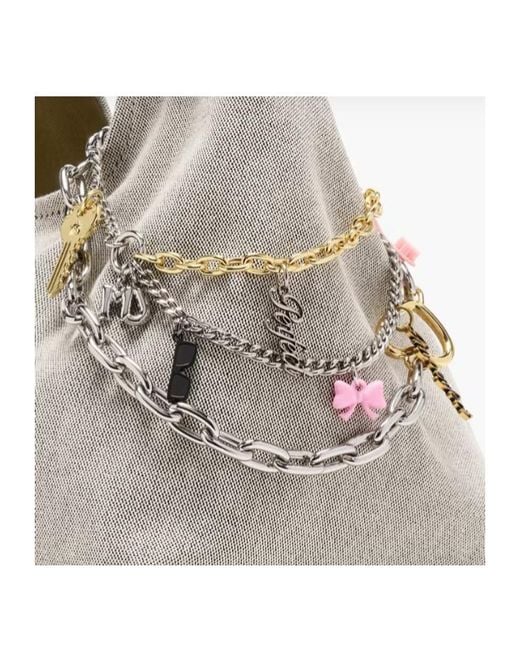 Marc Jacobs Metallic The Perfect Imperfect Charm Chain Shoulder Strap