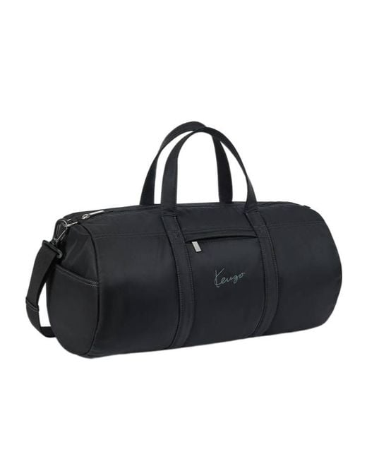 【美品】ケンゾー KENZO SportDuffle WeekenderBag KENZO Signature Logo Embroidered Duffle Bag in Black for Men | Lyst UK