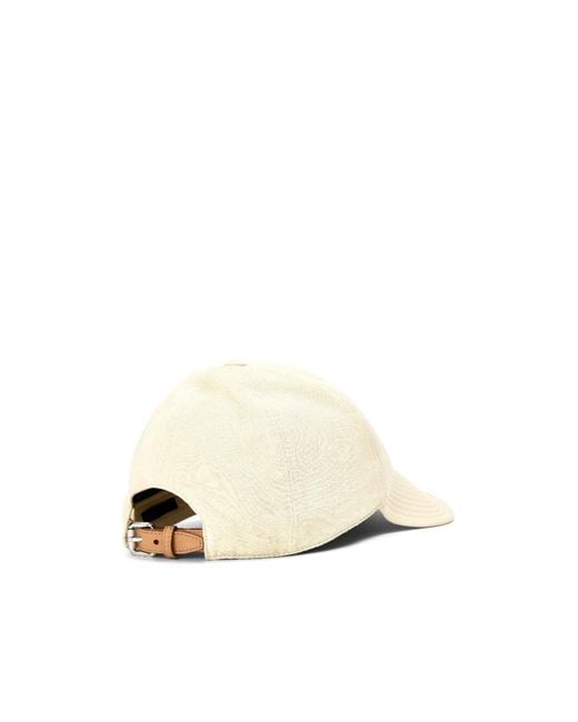 Prada Natural Corduroy Baseball Cap for men