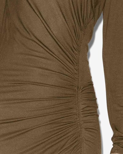 Isabel Marant Natural Isabel Marant Étoile Jelina Long Draped Jersey Dress